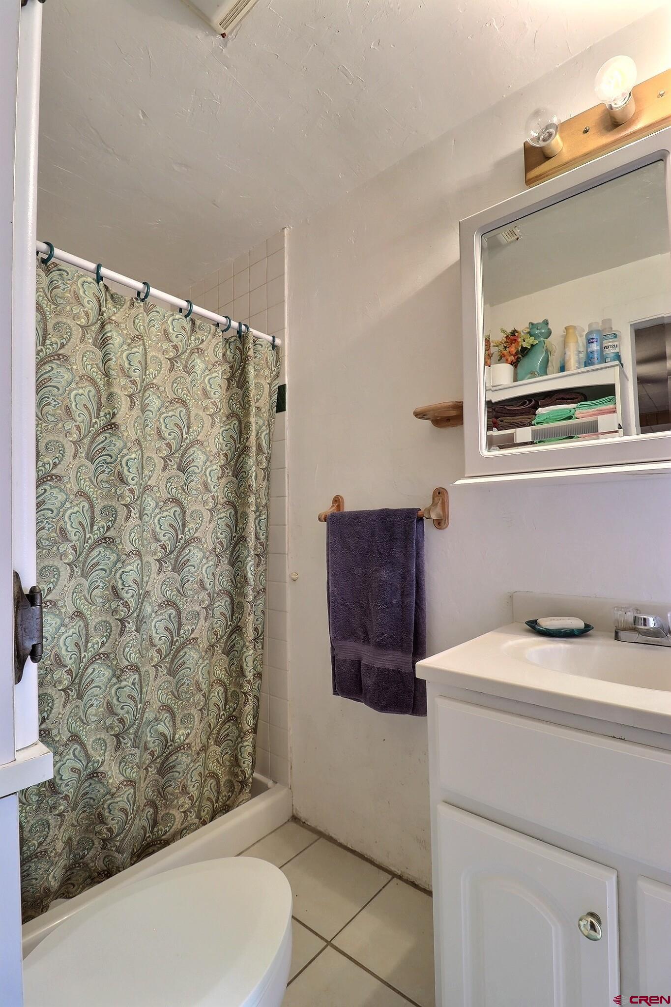 21148 H75 Road Delta, CO 81416 - Photo 27 of 30 a bathroom with a granite countertop sink a toilet and a shower