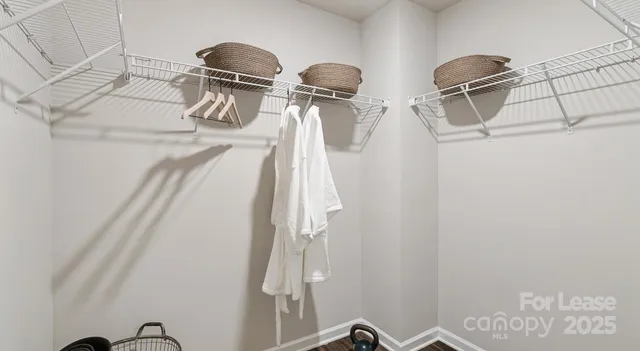 a close view of light fixtures and racks on th wall