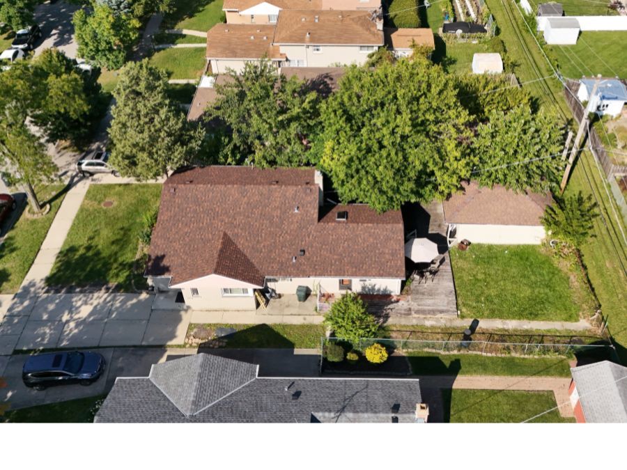 3814 Sherwin Avenue Lincolnwood, IL 60712 - Photo 21 of 21 an aerial view of a house with a yard and seating space