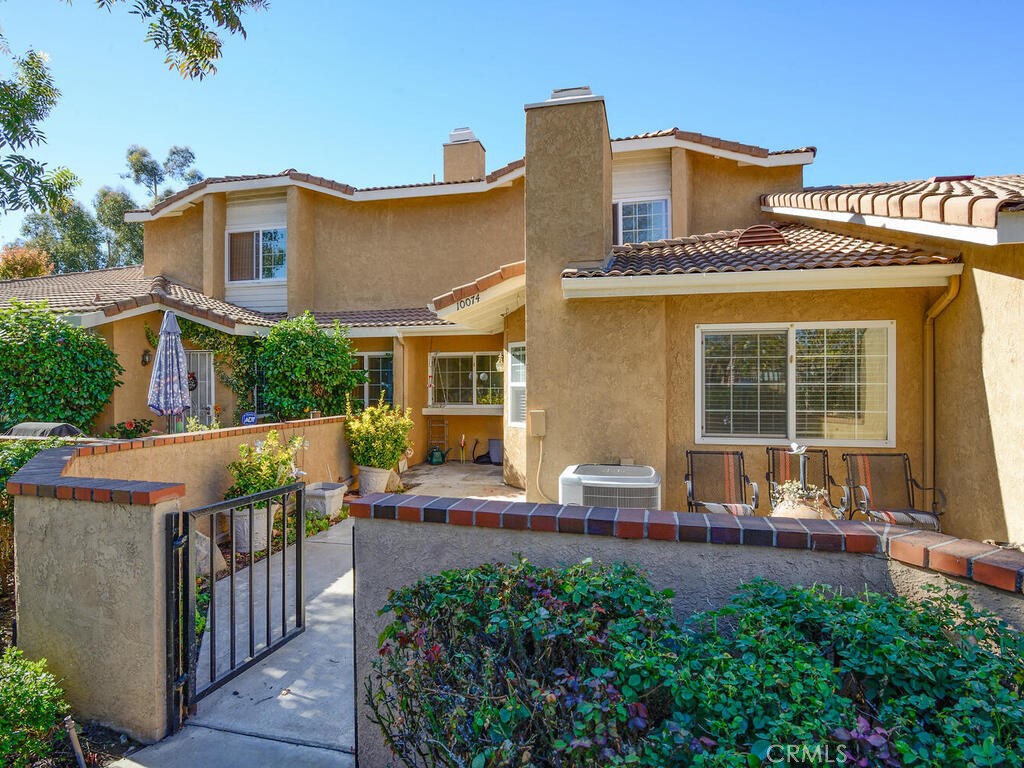 a view of a house with a patio