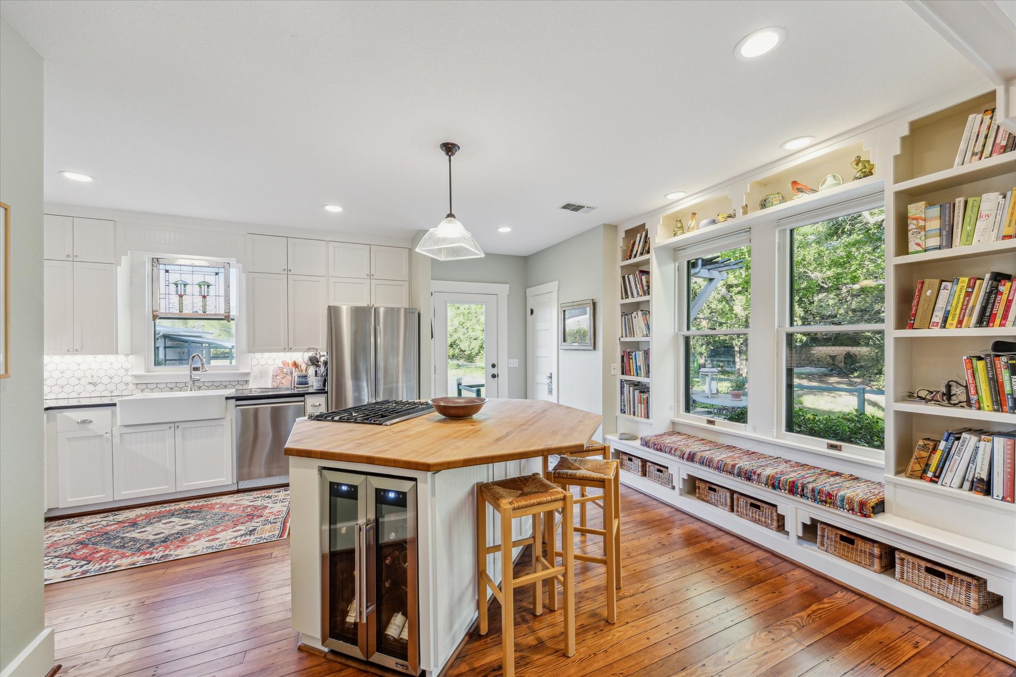 2915 Schulle Road Round Top, TX 78954 - Photo 11 of 50 A view from the main living area into the kitchen.