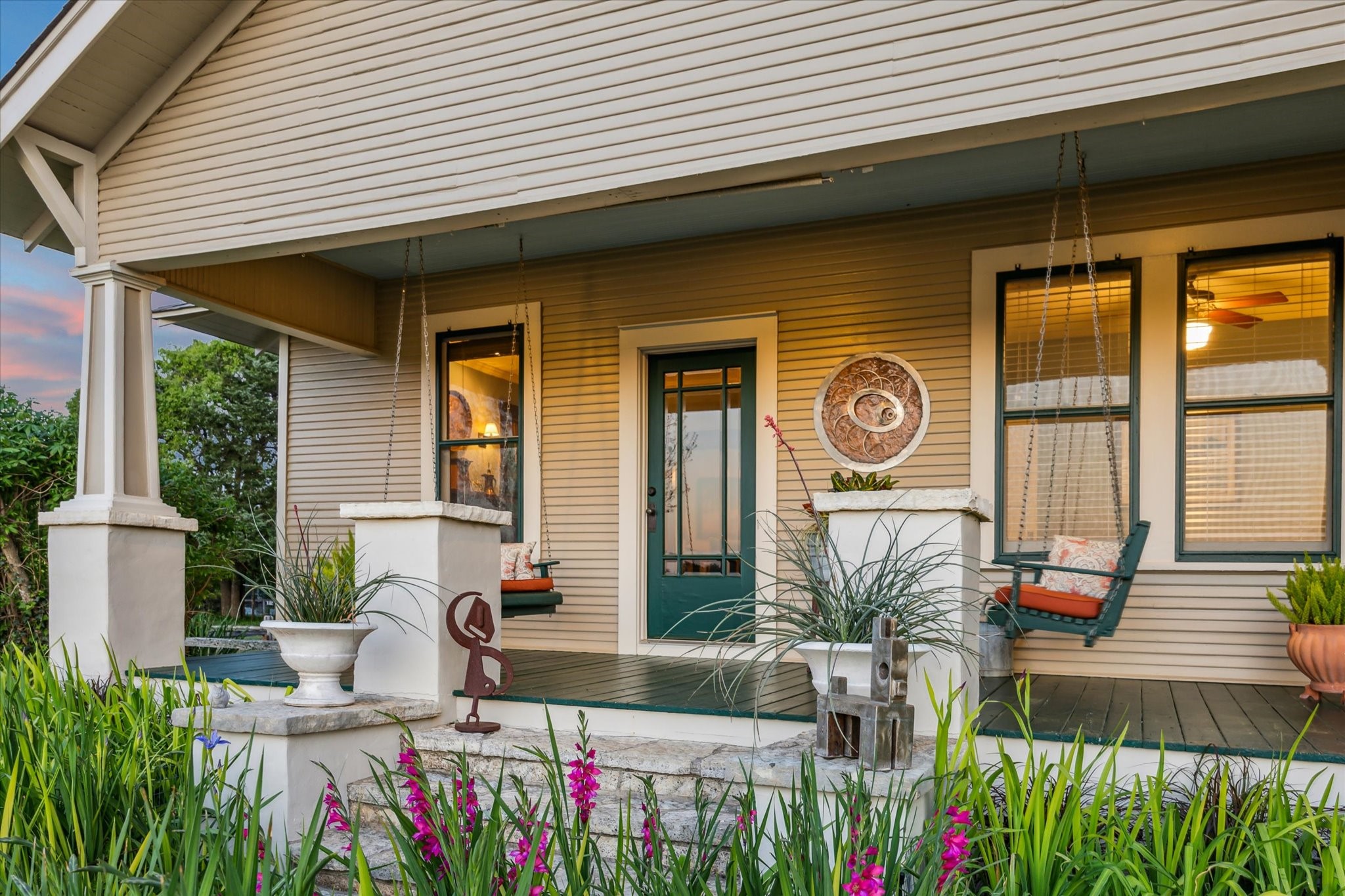 2915 Schulle Road Round Top, TX 78954 - Photo 21 of 50 The relaxing front porch of the main house.