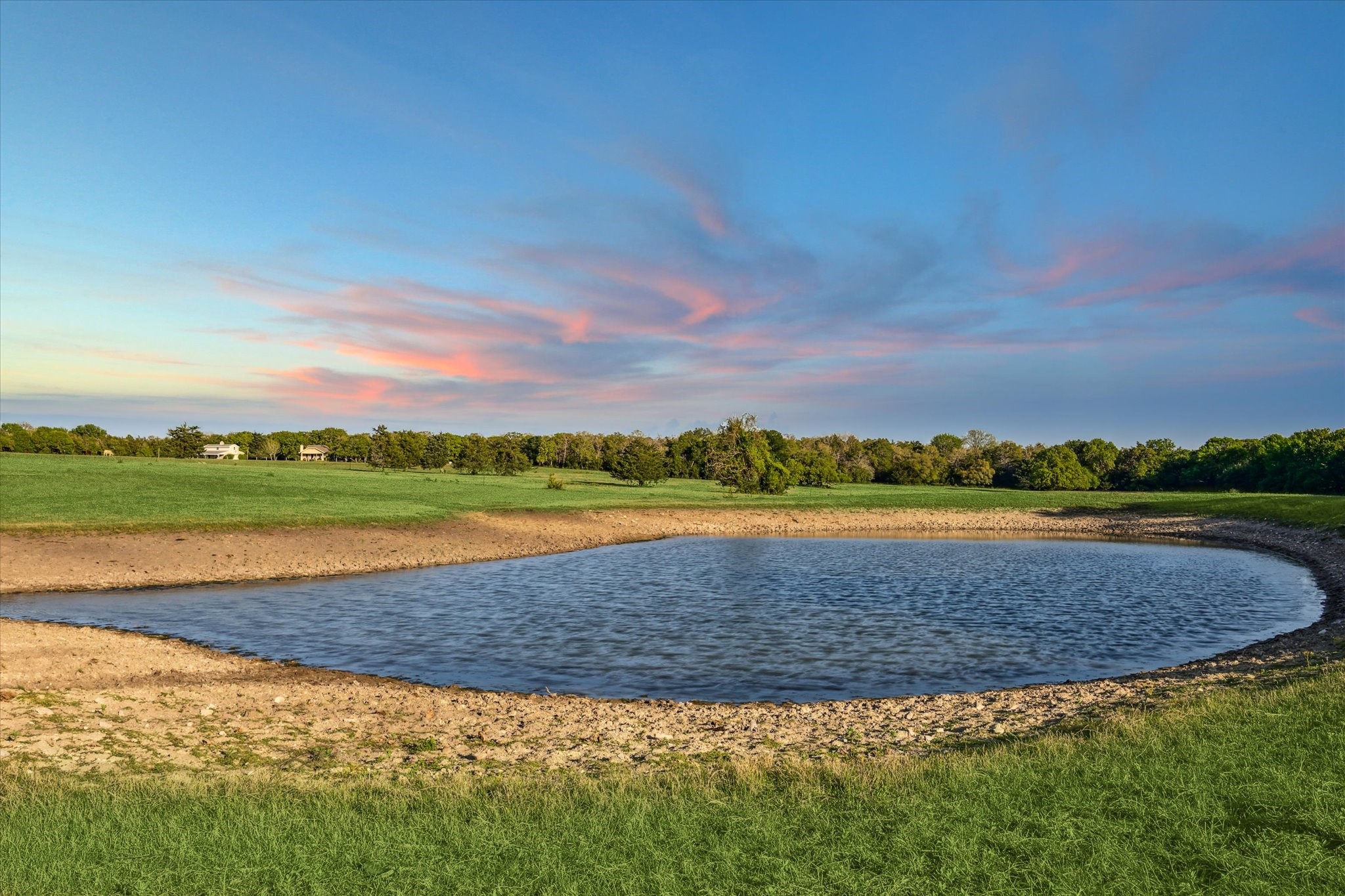2915 Schulle Road Round Top, TX 78954 - Photo 3 of 50 Large pond on the property.
