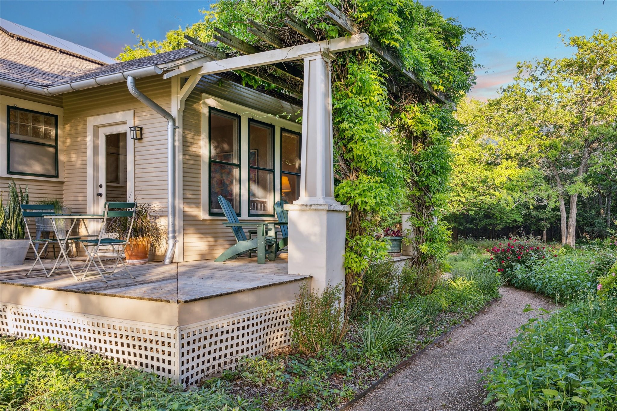 2915 Schulle Road Round Top, TX 78954 - Photo 34 of 50 The side porch off of the primary bedroom.