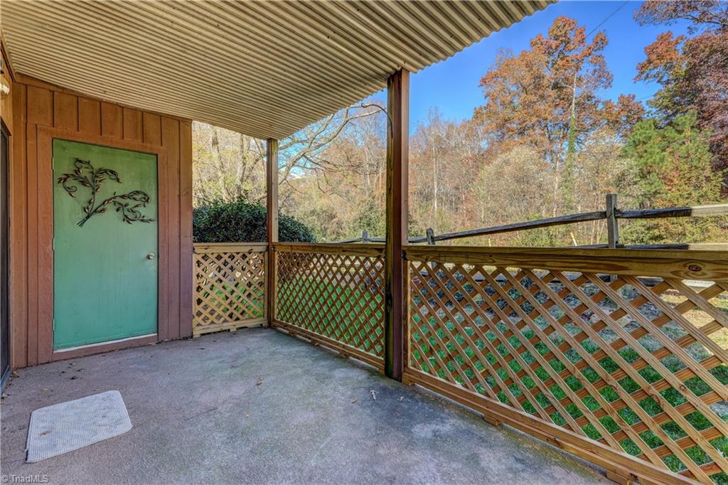 23 Cedar Creek Jamestown, NC 27282 - Photo 18 of 22 Rear Patio in Direction of Storage Area