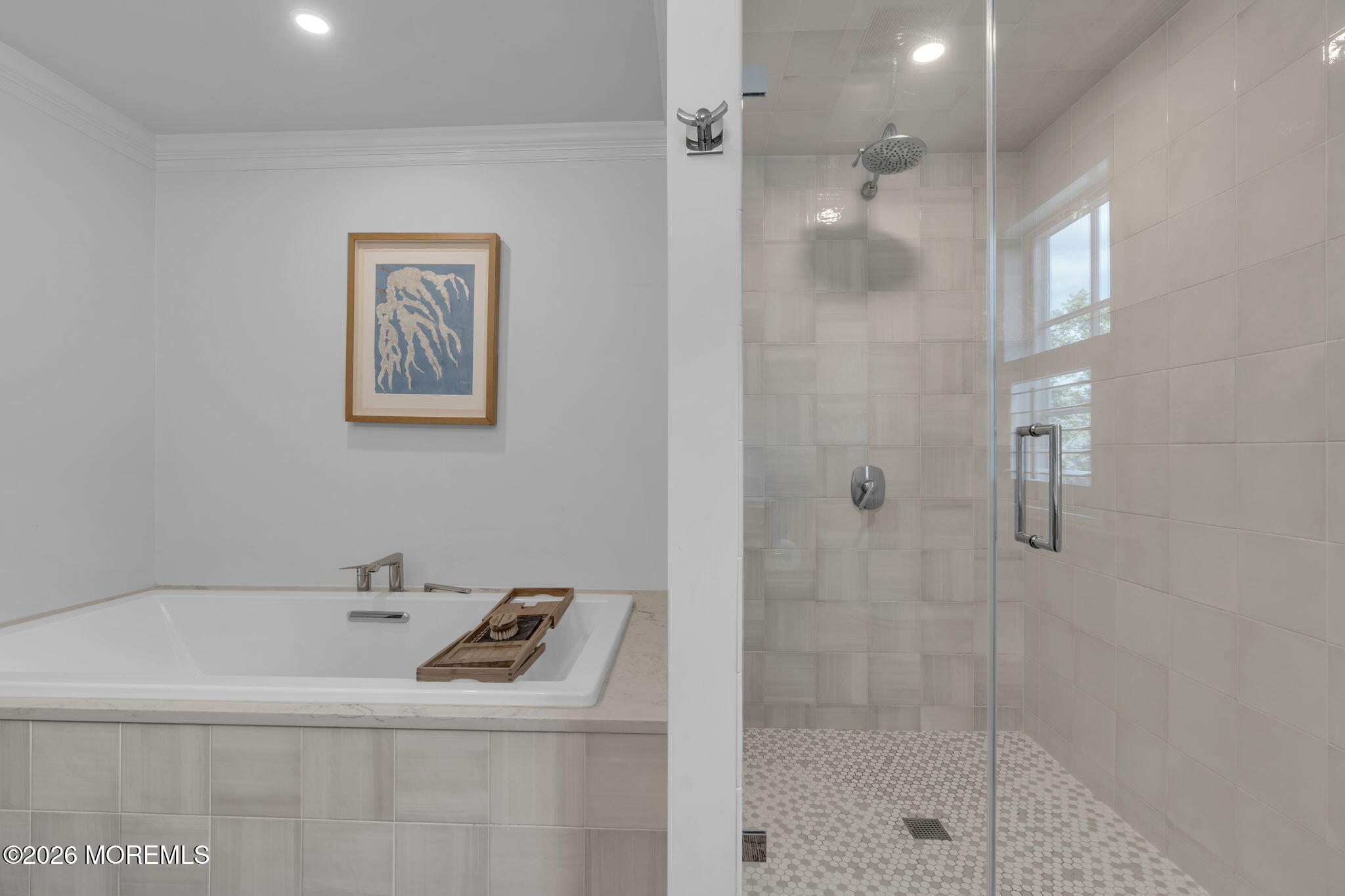 22 1st Street Rumson, NJ 07760 - Photo 30 of 44 a bathroom with a bathtub and shower
