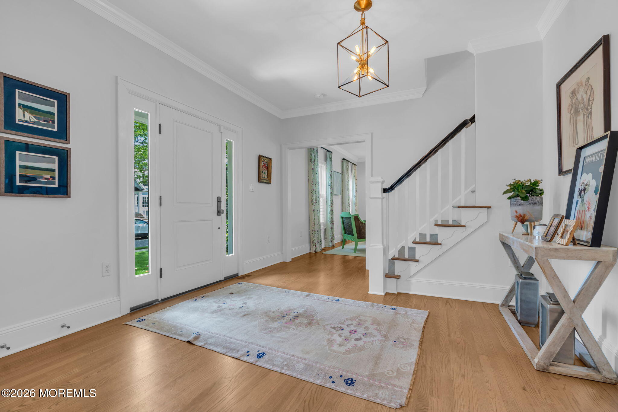 22 1st Street Rumson, NJ 07760 - Photo 4 of 44 a view of entryway and hall with wooden floor
