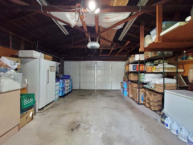 a view of a storage room