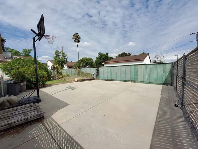 a view of a terrace with a couch