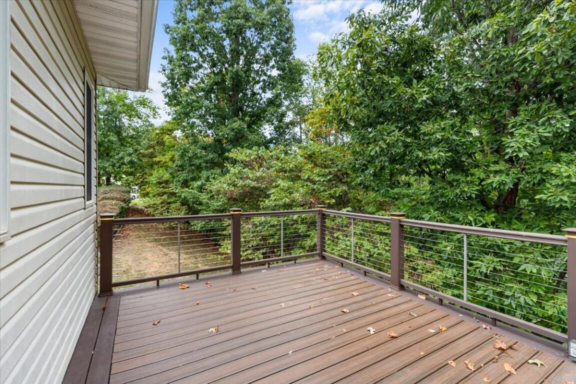 1311 Walnut Ridge Road Christiansburg, VA 24073 - Photo 54 of 112 a view of balcony with wooden floor and fence