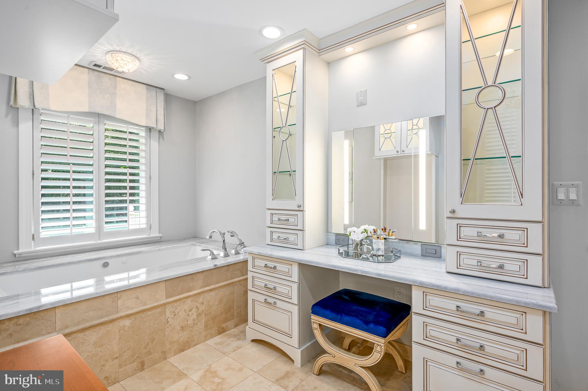 337 River Bend Road Great Falls, VA 22066 - Photo 34 of 92 Primary bath: jetted tub and vanity