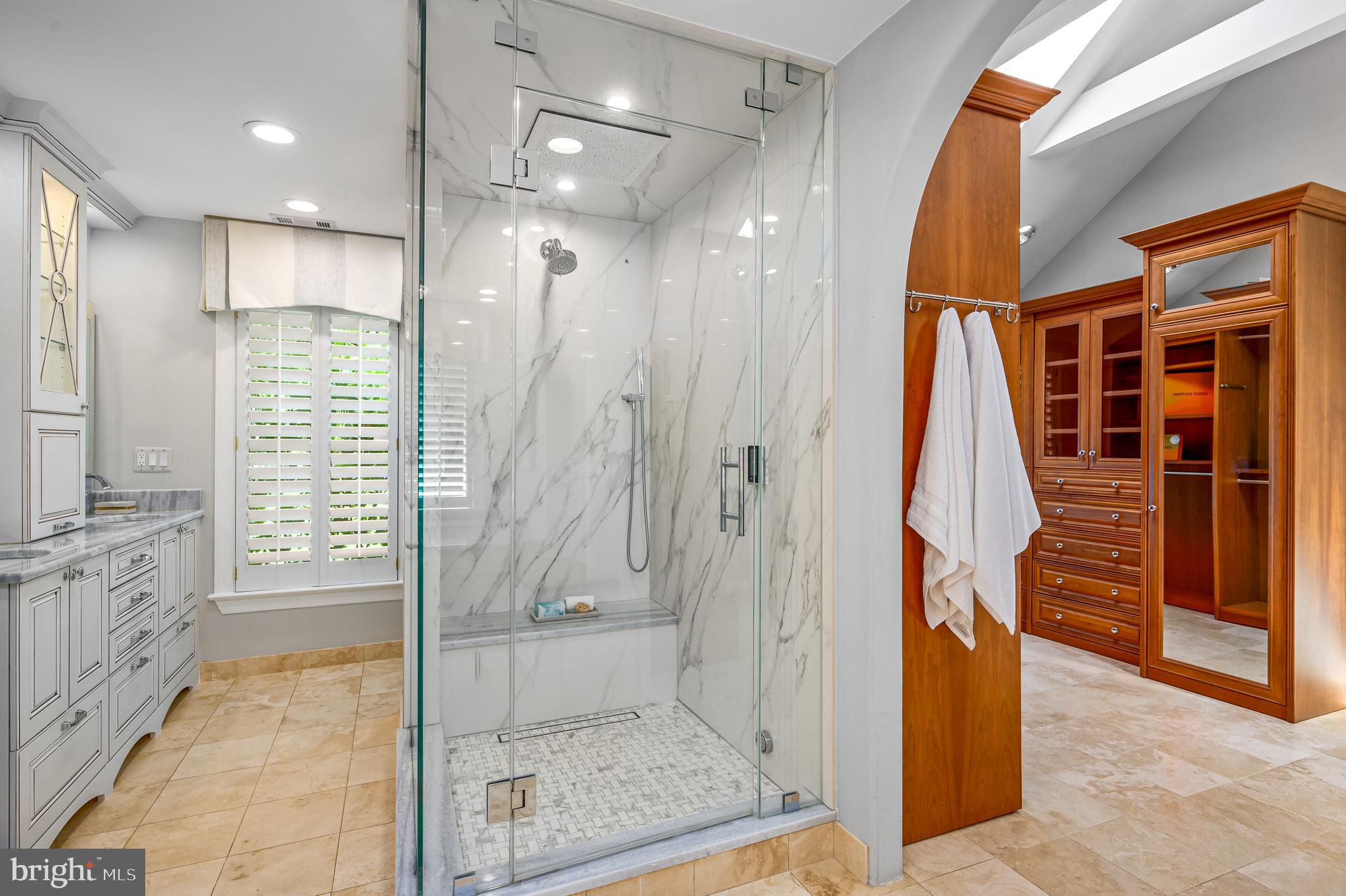 337 River Bend Road Great Falls, VA 22066 - Photo 35 of 92 Primary bath: steam shower and 2nd vanity