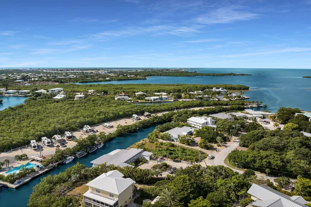 a view of city and ocean