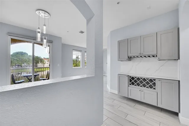 a view of a utility room with a window