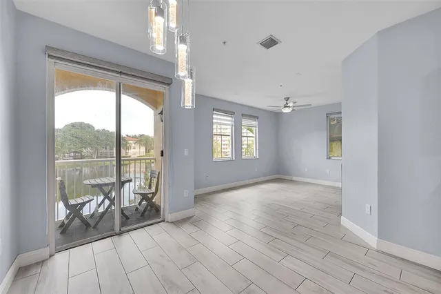 a view of an empty room and window