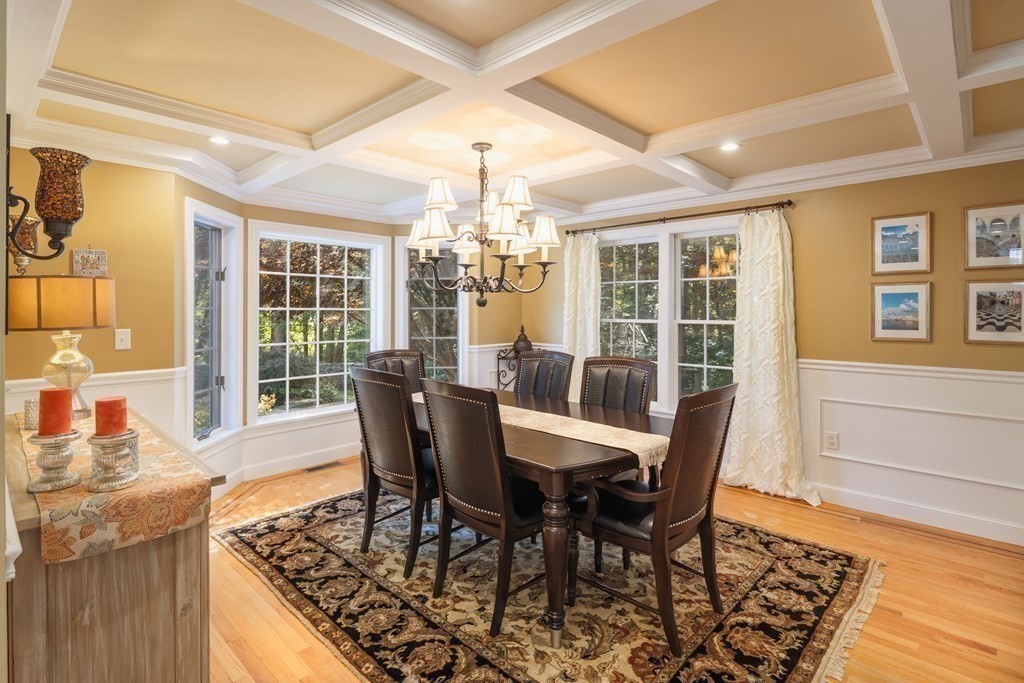 29 Anne Road North Andover, MA 01845 - Photo 7 of 31 a view of a dining room with furniture large windows and wooden floor