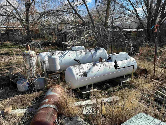 a view of a backyard with furniture and snow