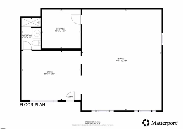 a view of a garden with an outdoor space