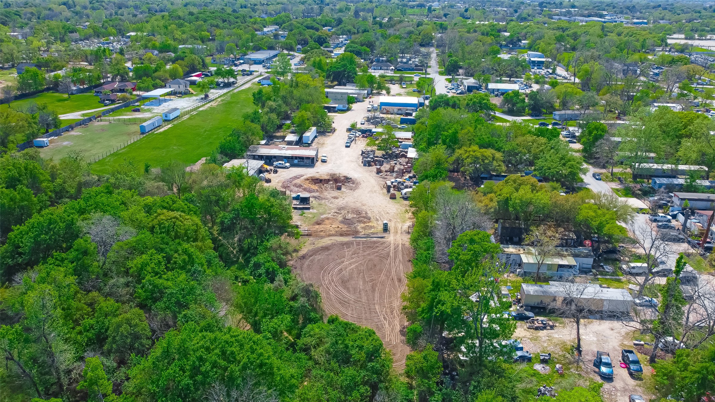 511 Gulf Bank Road, Unit 5 Houston, TX 77037 - Photo 29 of 31 an aerial view of residential houses with outdoor space and trees