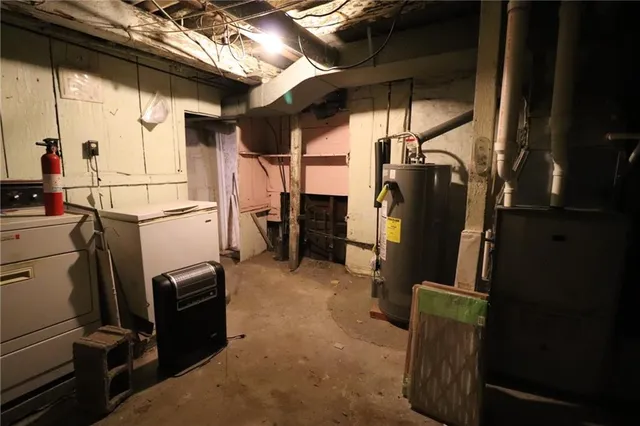 a view of a storage room