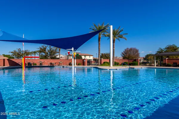swimming pool view with a outdoor space