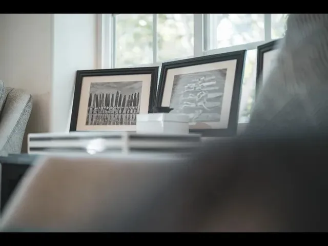a view of a bench in garage