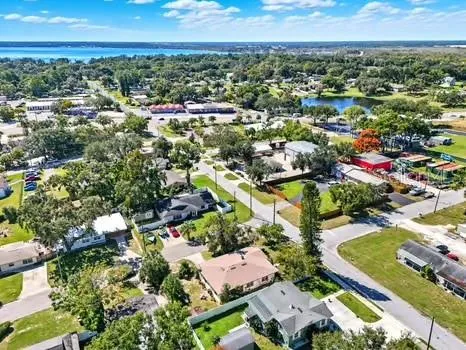 a view of city and ocean