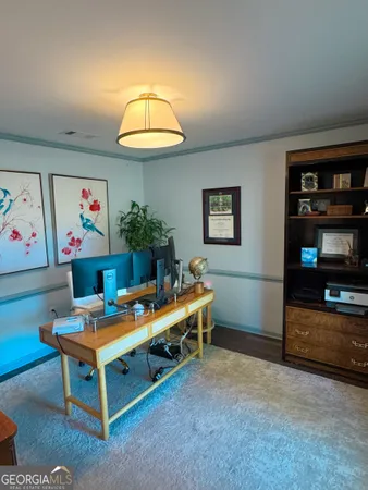 a room with furniture and window