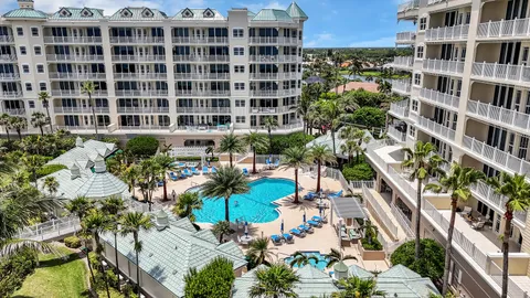 a view of a city that has tall buildings