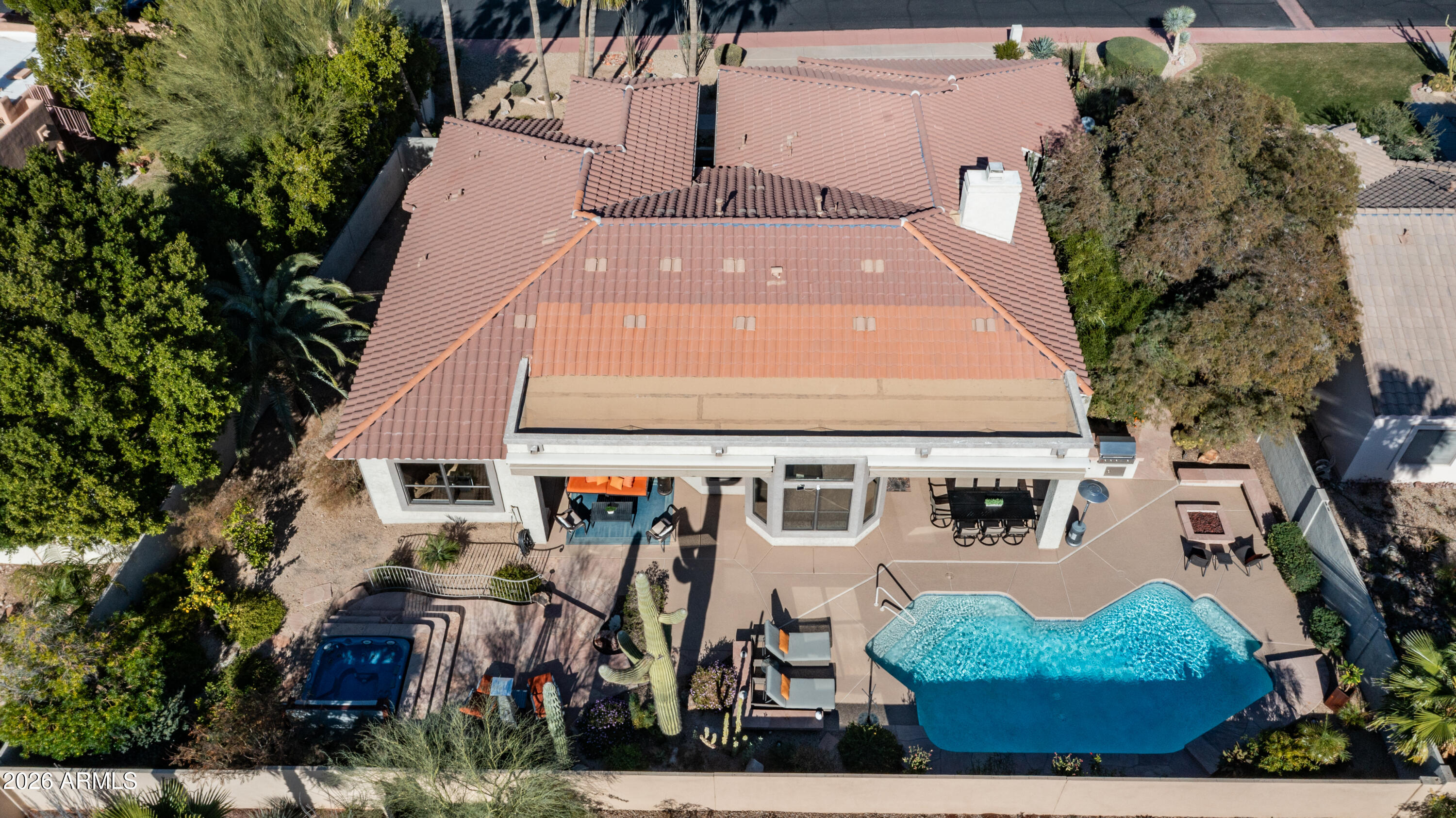 4055 North Recker Road, Unit 50 Mesa, AZ 85215 - Photo 66 of 77 an aerial view of a house with outdoor space