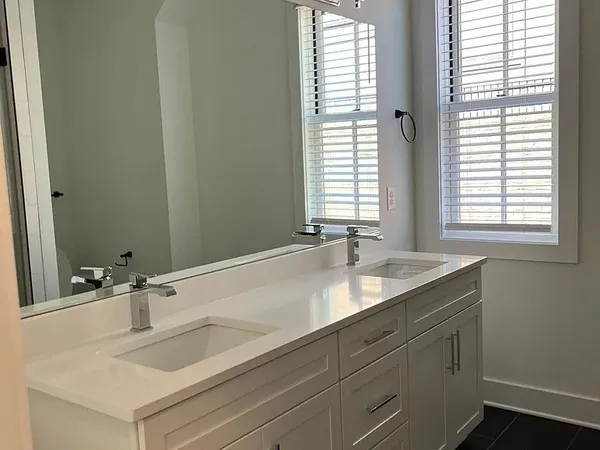 a view of a bathroom with a sink