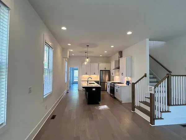 a view of a staircase