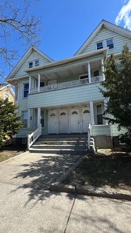 a front view of a building