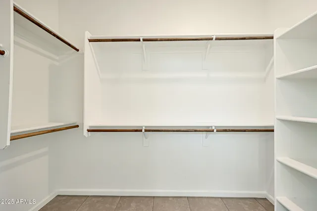 a view of a walk in closet