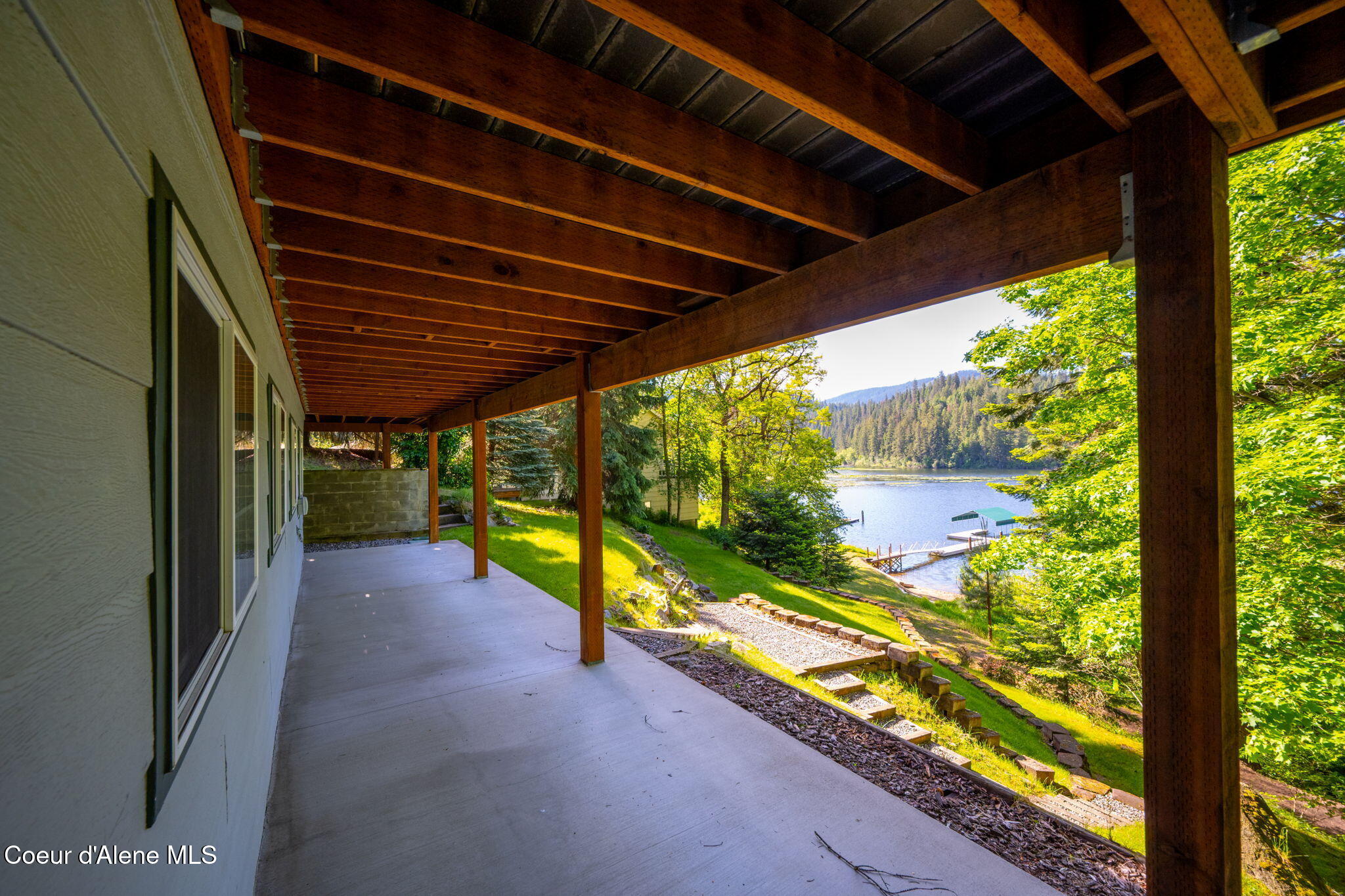 19503 East Hayden Lake Road Hayden, ID 83835 - Photo 43 of 72 Covered Patio Views