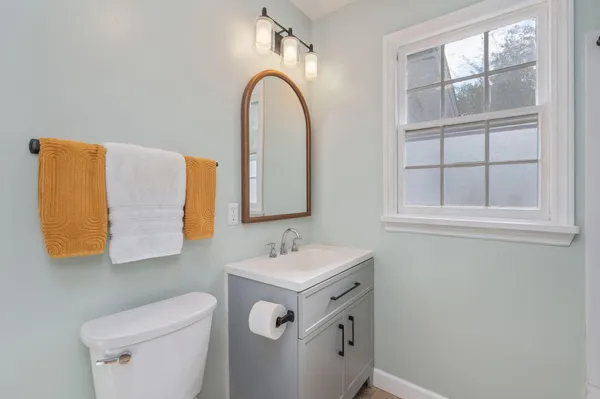 a bathroom with a sink and a toilet