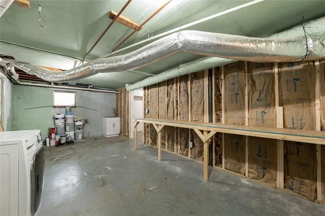 a view of a storage room