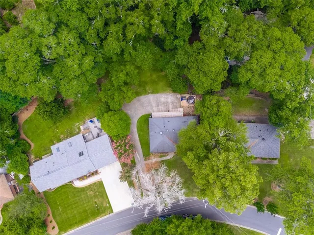 a view of a city with lots of trees