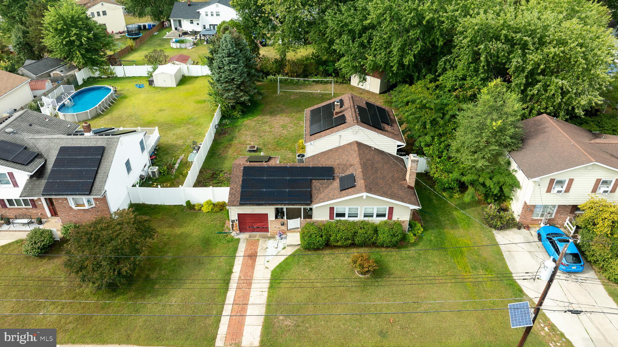 2305 Andover Road Cinnaminson, NJ 08077 - Photo 27 of 31 a aerial view of a house with swimming pool and garden