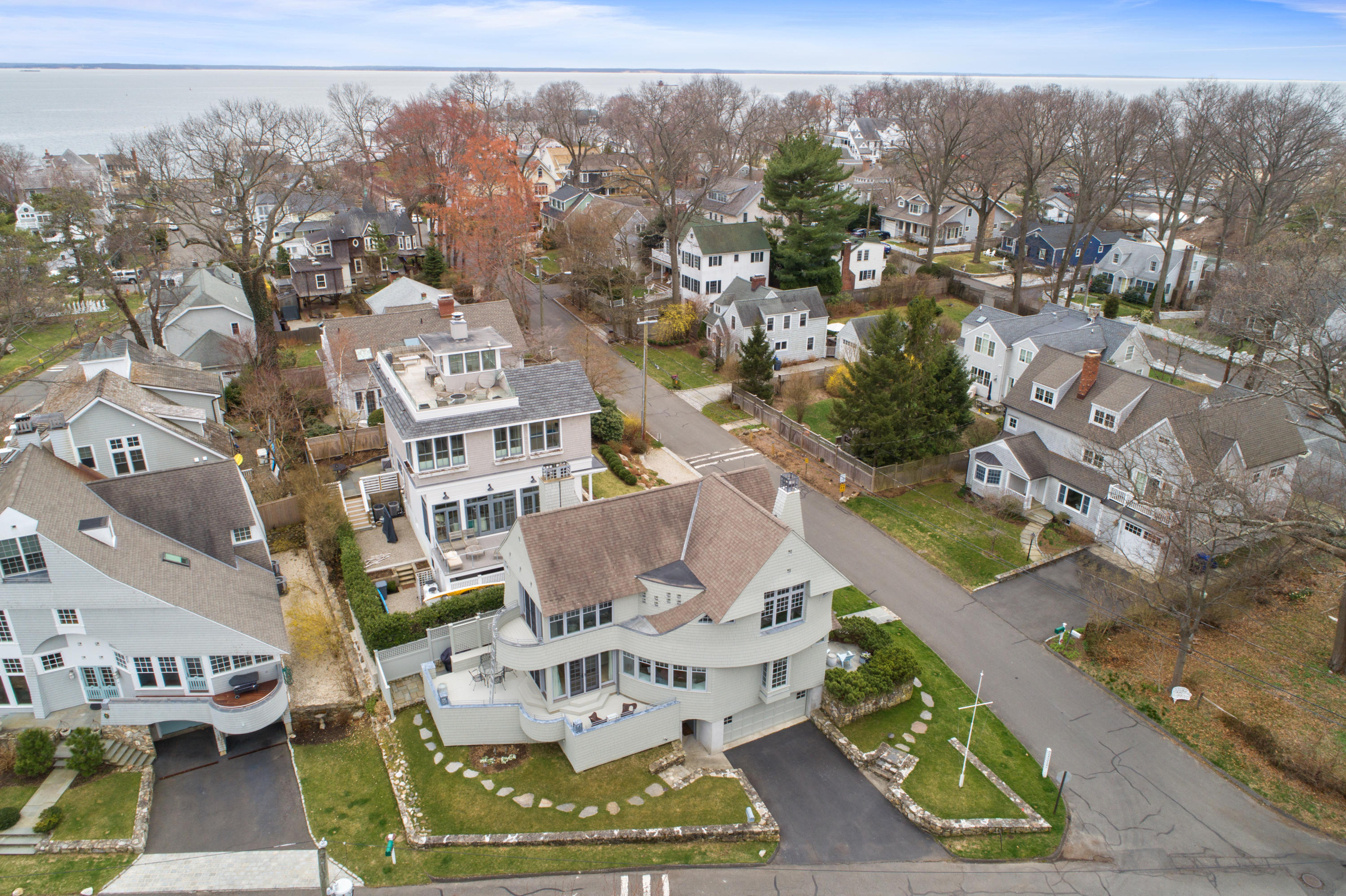 7 Nearwater Road Norwalk, CT 06853 - Photo 24 of 25 an aerial view of residential houses with outdoor space and street view