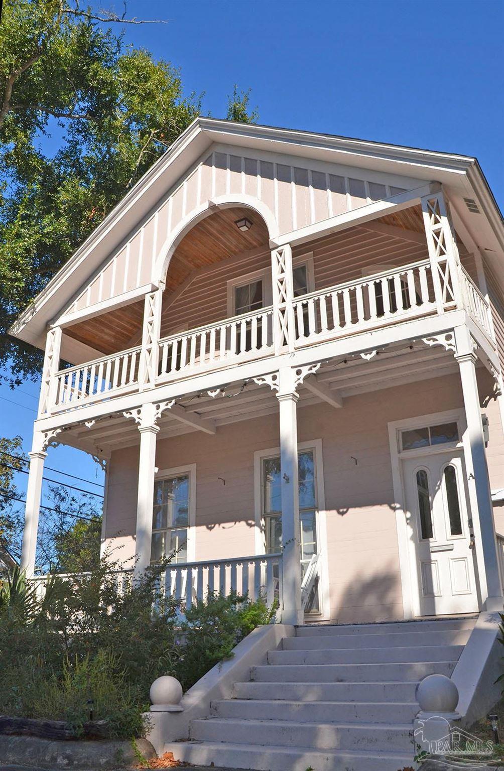 a front view of a building