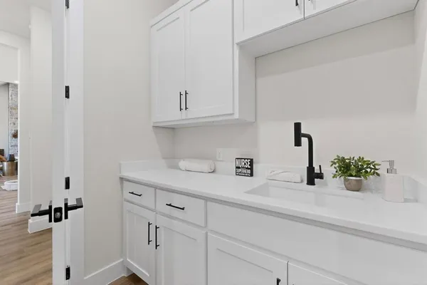 a room with furniture and a window