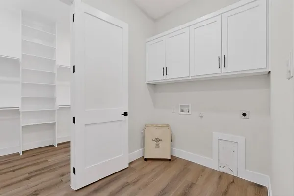 a bathroom with a sink and vanity