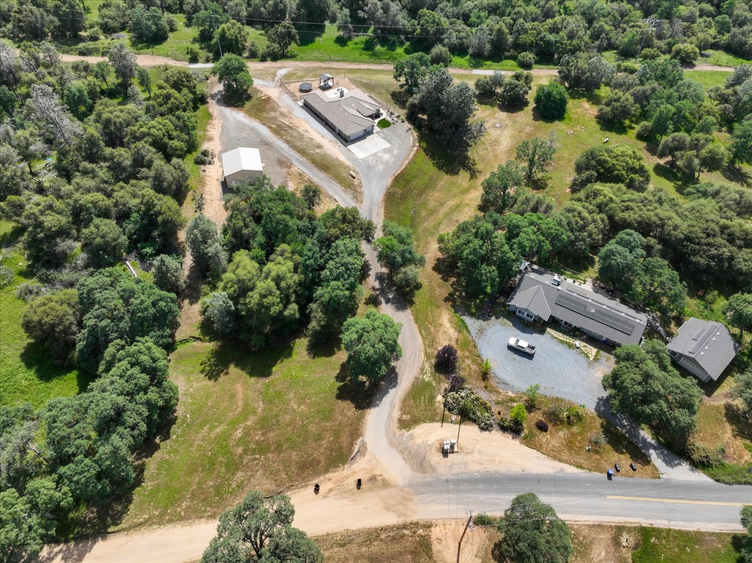 47482 Veater Ranch Road Coarsegold, CA 93614 - Photo 7 of 51 an aerial view of residential house with outdoor space