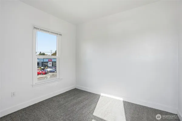 an empty room with window