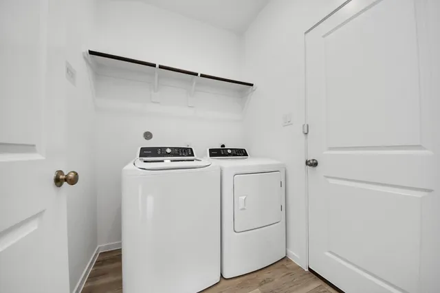 a room with storage and utility