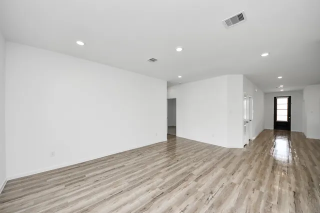wooden floor in an empty room with wooden floor