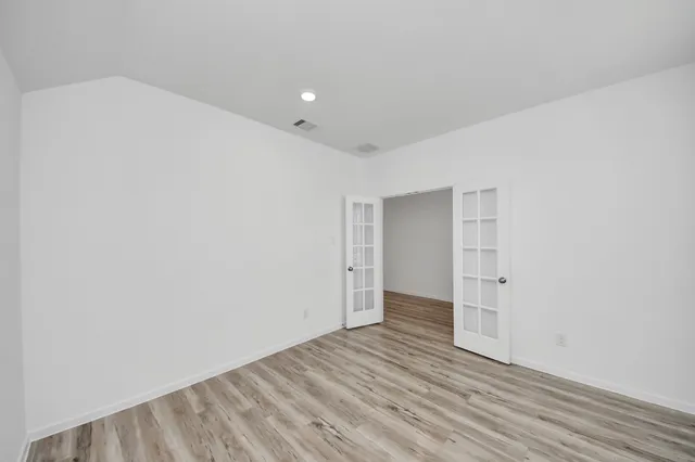 a view of an empty room