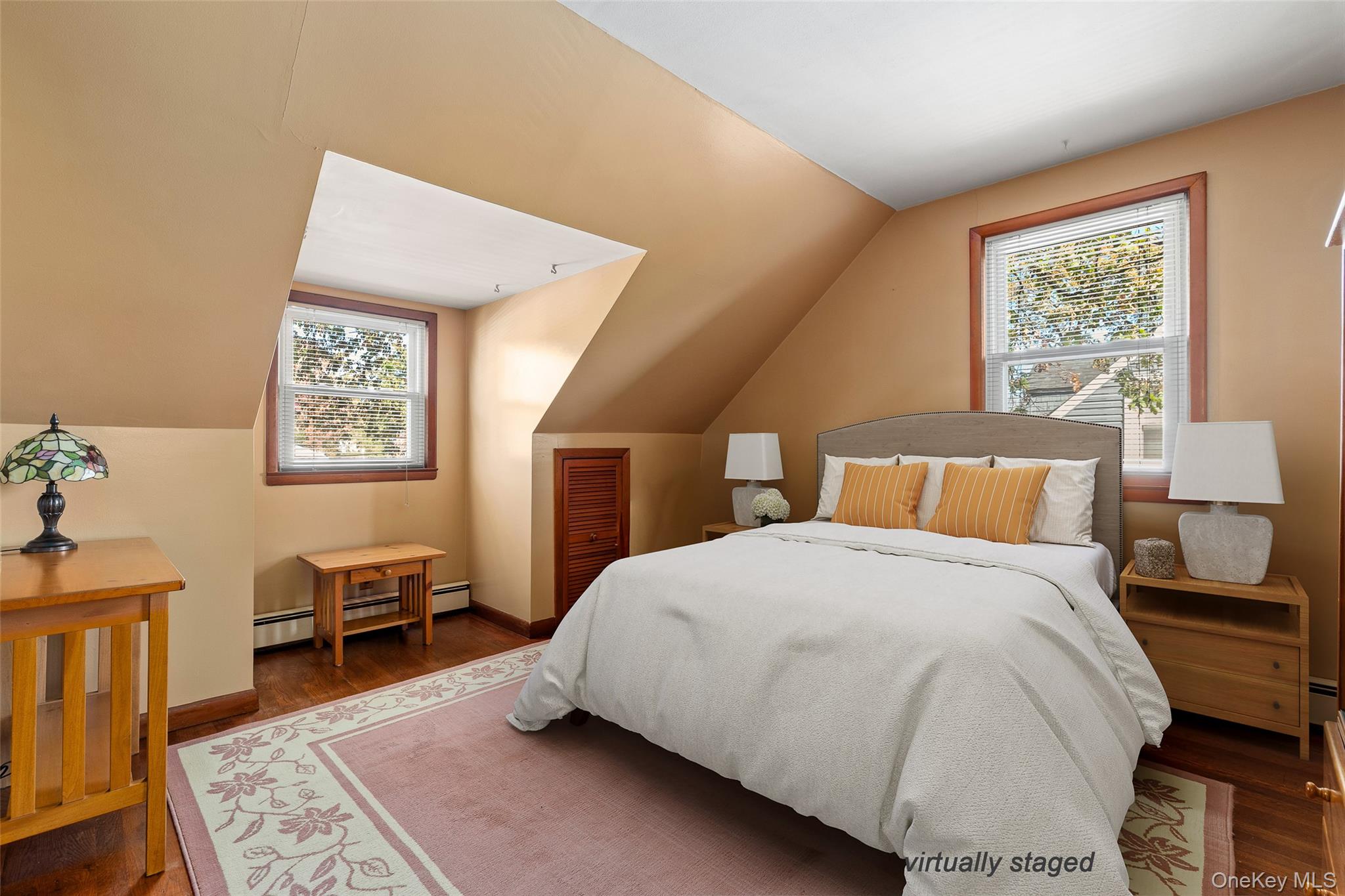 2360 Hamilton Road Merrick, NY 11566 - Photo 16 of 31 Virtually staged upstairs Bedroom #3 w Oak floors