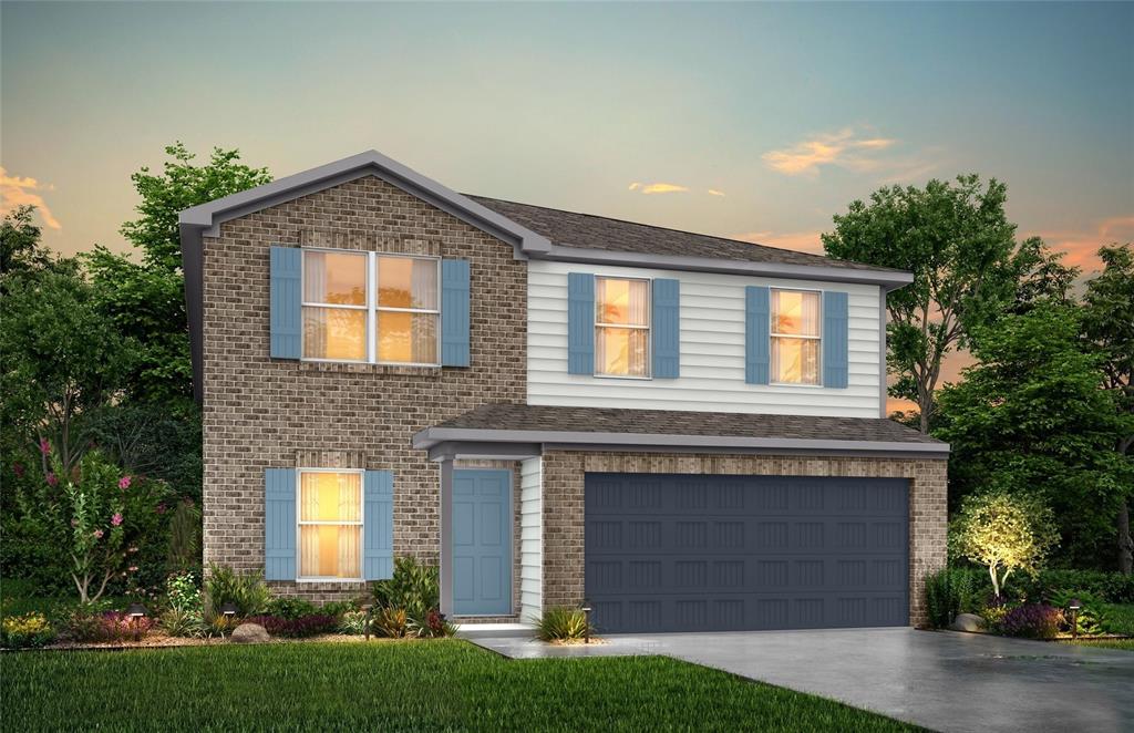 1712 Dwelling Place Godley, TX 76044 - Photo 1 of 4 a front view of a house with a yard and garage